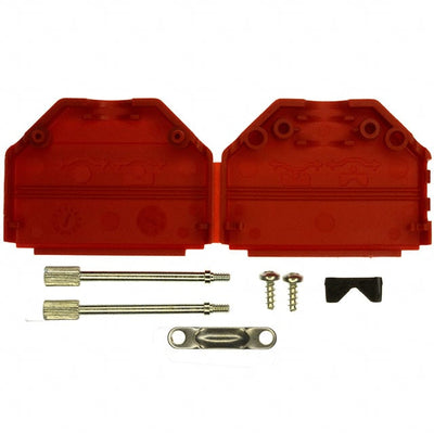 972-025-01SR061 by NorComp Inc. - CONNECTOR BACKSHELL 25POS 180DEG RED