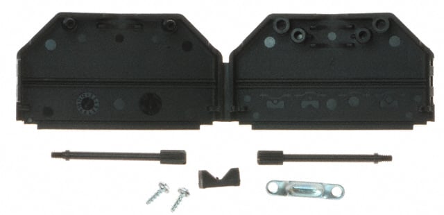 972-037-01SR011 by NorComp Inc. - CONNECTOR BACKSHELL 37POS 180DEG BLK
