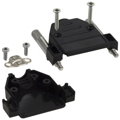 973-015-010R011 by NorComp Inc. - CONNECTOR BACKSHELL 15POS 180DEG BLK