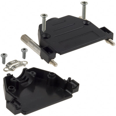 973-025-010-011 by NorComp Inc. - CONNECTOR BACKSHELL 25POS 180DEG BLK