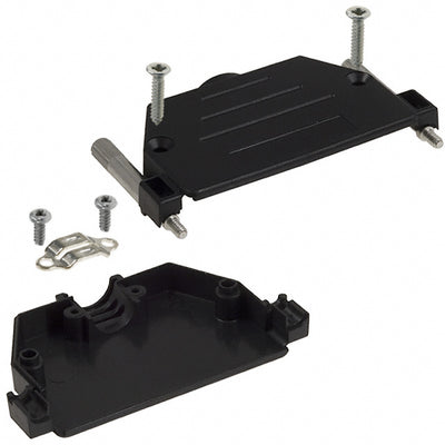 973-037-010R011 by NorComp Inc. - CONNECTOR BACKSHELL 37POS 180DEG BLK