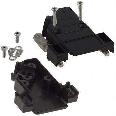 974-009-010-011 by NorComp Inc. - CONNECTOR BACKSHELL 9POS 40DEG BLACK