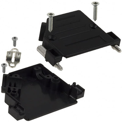 974-025-010-011 by NorComp Inc. - CONNECTOR BACKSHELL 25POS 40DEG BLACK
