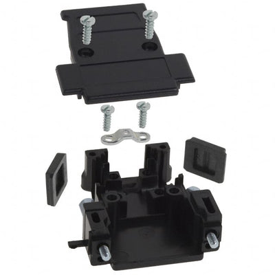 975-015-010R011 by NorComp Inc. - CONNECTOR BACKSHELL 15P 45/180DEG BLK