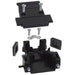 975-015-010R011 by NorComp Inc. - CONNECTOR BACKSHELL 15P 45/180DEG BLK