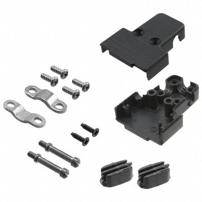 975T009-010R011 by NorComp Inc. - CONNECTOR BACKSHELL 9P 90/180DEG BLK