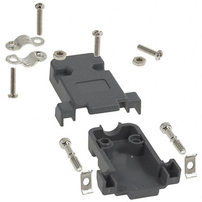 977-009-010-031 by NorComp Inc. - CONNECTOR BACKSHELL 9POS 180DEG GRAY