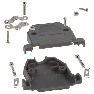 977-025-010-031 by NorComp Inc. - CONNECTOR BACKSHELL 25POS 180DEG GRAY