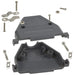 977-037-010-031 by NorComp Inc. - CONNECTOR BACKSHELL 37POS 180DEG GRAY