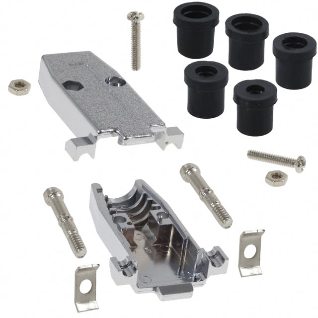 979-009-020-121 by NorComp Inc. - CONNECTOR BACKSHELL 9POS 180DEG SHLD