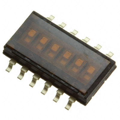 97R06ST by Grayhill Inc. - SWITCH SLIDE DIP SPST 25MA 24V