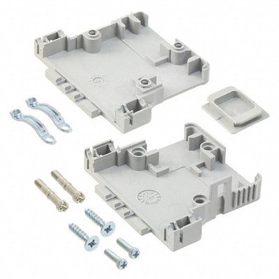982-025-010R031 by NorComp Inc. - CONNECTOR BACKSHELL 25P 90/180DEG GRY