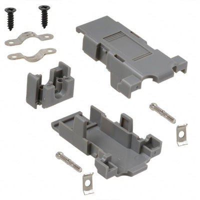 983-009-010R031 by NorComp Inc. - CONNECTOR BACKSHELL 9POS 180DEG GRAY