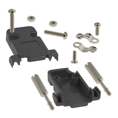 993-009-010-031 by NorComp Inc. - CONNECTOR BACKSHELL 9POS 45DEG GRAY
