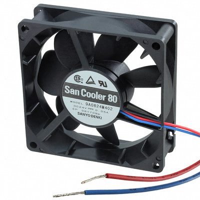 9A0824M402 by Sanyo Denki America Inc. - FAN AXIAL 80X25MM 24VDC WIRE
