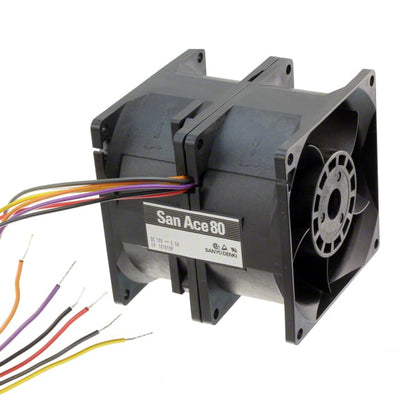 9CRA0848P8G001 by Sanyo Denki America Inc. - FAN AXIAL DUAL 80X80MM 48VDC