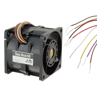 9CRA0612P6J001 by Sanyo Denki America Inc. - FAN AXIAL DUAL 60X56MM 12VDC