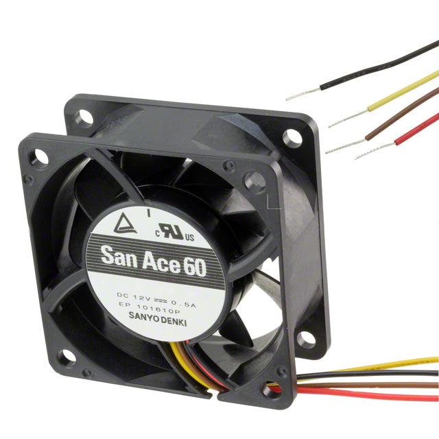 9G0612P4H0011 by Sanyo Denki America Inc. - FAN AXIAL 60X25MM 12VDC WIRE