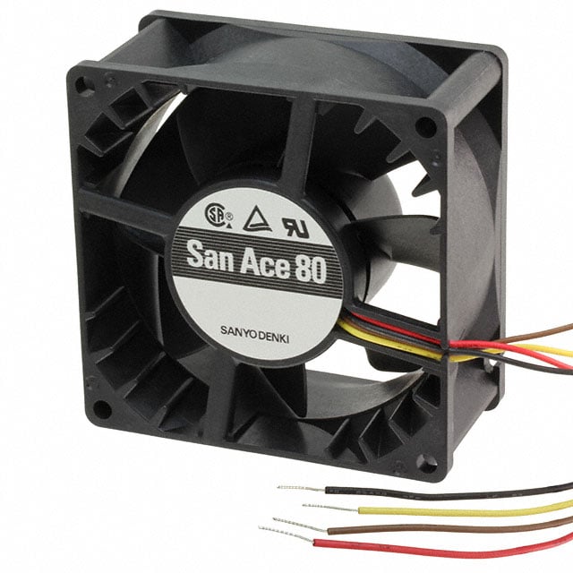 9HV0812P1G001 by Sanyo Denki America Inc. - FAN AXIAL 80X38MM 12VDC WIRE