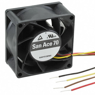 9GA0712P1H001 by Sanyo Denki America Inc. - FAN AXIAL 70X38MM 12VDC WIRE