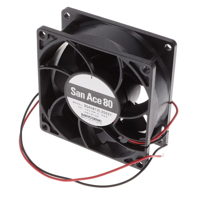9GA0812L20021 by Sanyo Denki America Inc. - FAN AXIAL 80X32MM 12VDC WIRE