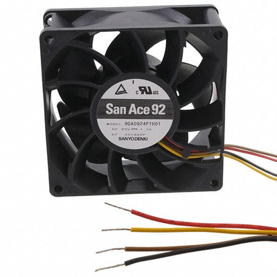 9GA0924P1H01 by Sanyo Denki America Inc. - FAN AXIAL 92X38MM 24VDC WIRE
