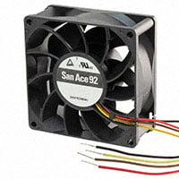 9GA0912P4J031 by Sanyo Denki America Inc. - FAN AXIAL 92X25MM 12VDC WIRE