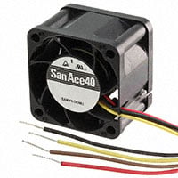9GA0405P6H001 by Sanyo Denki America Inc. - FAN AXIAL 40X20MM BALL 5VDC WIRE