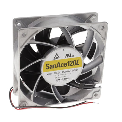 9LG1224A1002 by Sanyo Denki America Inc. - FAN AXIAL 120X38MM 24VDC WIRE