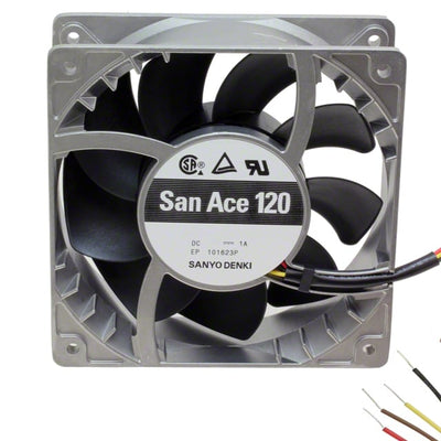9SG1212P1G01 by Sanyo Denki America Inc. - FAN AXIAL 119X38MM 12VDC WIRE