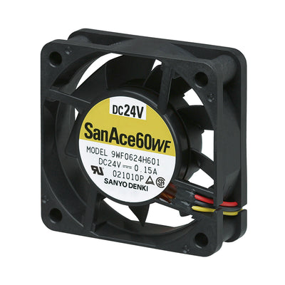 9WF0624H601 by Sanyo Denki America Inc. - FAN AXIAL 60X20MM 24VDC WIRE