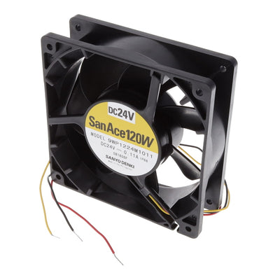 9WP1224M1011 by Sanyo Denki America Inc. - FAN AXIAL 120X38MM 24VDC WIRE