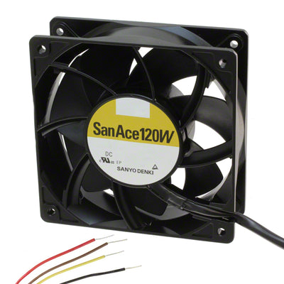 9WV1224P1H001 by Sanyo Denki America Inc. - FAN AXIAL 120X38MM 24VDC WIRE