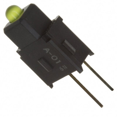A01PE by NKK Switches - INDICATOR LOW PRO STR YELLOW LED