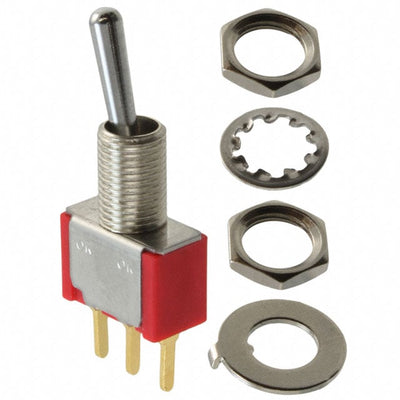 4-1825136-4 by TE Connectivity ALCOSWITCH Switches - SWITCH TOGGLE SPDT 0.4VA 20V