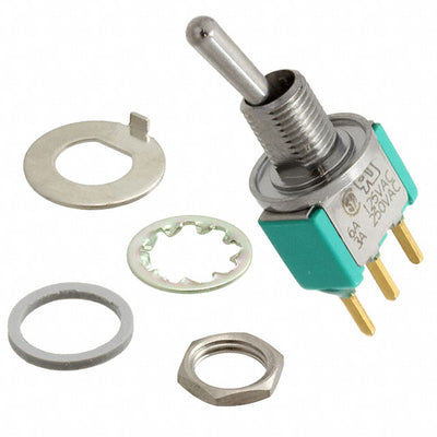 A123S1CWCG-M8 by Electroswitch - SWITCH TOGGLE SPDT 6A 125V