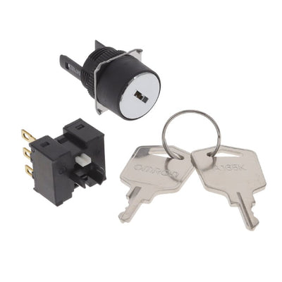 A165K-T2MR-1 by Omron Automation and Safety - SWITCH KEYLOCK 2POS SPDT 5A 125V