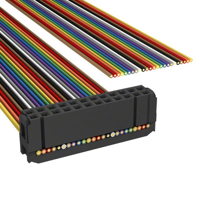 A1AXH-2436M by TE Connectivity AMP Connectors - IDC CABLE - ASC24H/AE24M/X