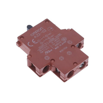 A22-02 by Omron Automation and Safety - SWITCH BLOCK GP DPST-NC 10A