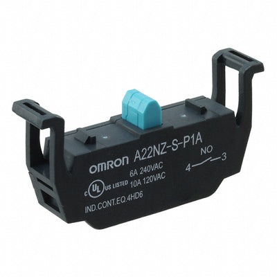 A22NZ-S-P1A by Omron Automation and Safety - CONTACT BLOCK SPST-NO 10A 120V