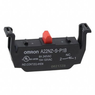 A22NZ-S-P1B by Omron Automation and Safety - CONTACT BLOCK SPST-NC 10A 120V