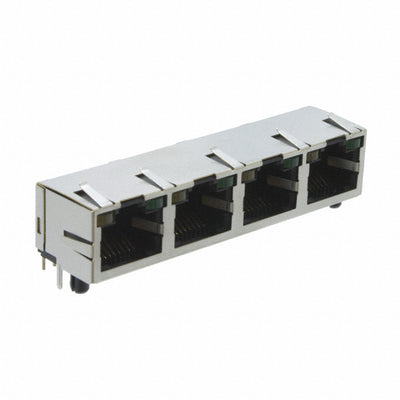 A63-143-313P161 by EDAC Inc. - CONNECTOR JACK 4PORT 100 BASE-T PCB