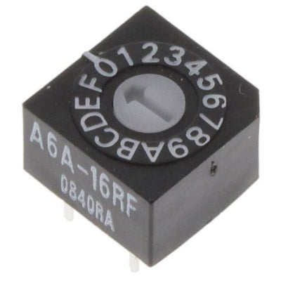 A6A-16RF by Omron Electronics Inc-EMC Div - SWITCH ROTARY DIP HEX 100MA 28V