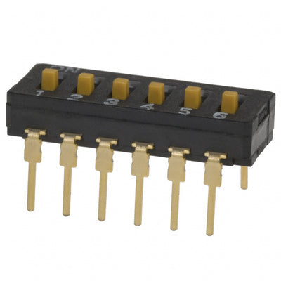 A6D-6103 by Omron Electronics Inc-EMC Div - SWITCH SLIDE DIP SPST 30MA 30V