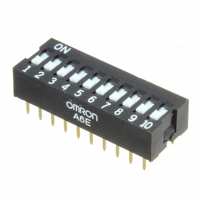 A6E-0101 by Omron Electronics Inc-EMC Div - SWITCH SLIDE DIP SPST 25MA 24V