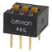 A6E-3104 by Omron Electronics Inc-EMC Div - SWITCH SLIDE DIP SPST 25MA 24V