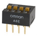 A6E-4104-N by Omron Electronics Inc-EMC Div - SWITCH SLIDE DIP SPST 25MA 24V