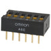 A6E-5104 by Omron Electronics Inc-EMC Div - SWITCH SLIDE DIP SPST 25MA 24V