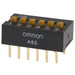 A6E-6104 by Omron Electronics Inc-EMC Div - SWITCH SLIDE DIP SPST 25MA 24V