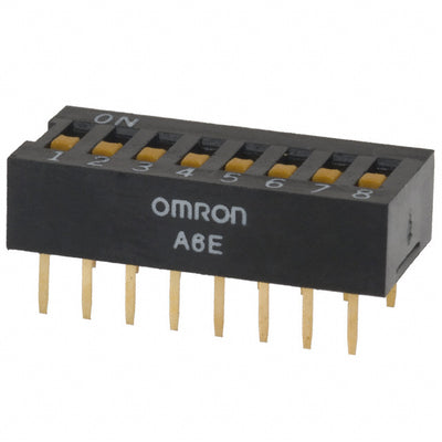 A6E-9101-N by Omron Electronics Inc-EMC Div - SWITCH SLIDE DIP SPST 25MA 24V